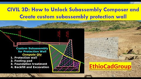 Civil 3D: Unlock basic feature of  Subassembly Composer to create Subassembly for Protection Wall
