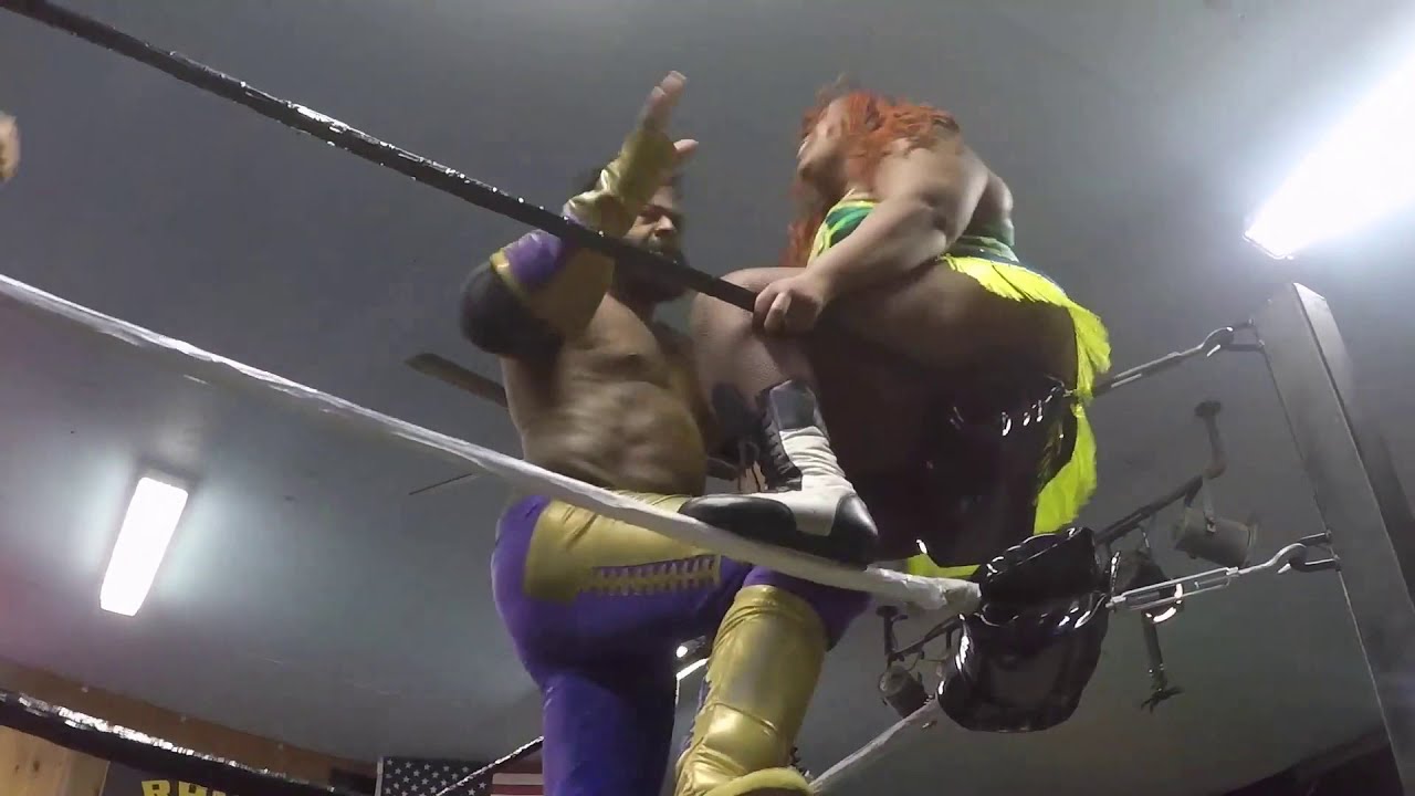 [Intergender Wrestling] Karen BamBam(c) vs. Dan DeMan II - TOS Championship - FFYD3