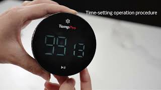 TempPro TM04 Digital Kitchen Timer — One-Touch Control, 3.1 LED