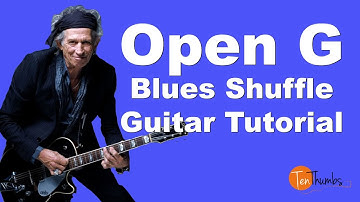 Open G Blues Tuning - Beginner Blues Shuffle