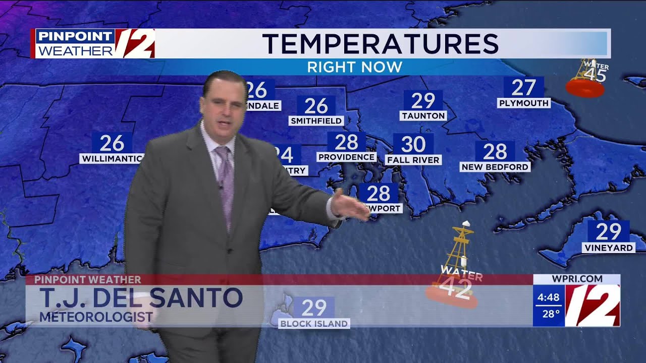 WPRI 12 Weather Forecast for 12/22/25: Cold, dry today; light snow ...