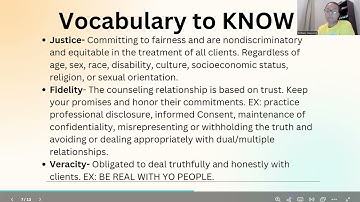 ACA Code of Ethics NCE study group.