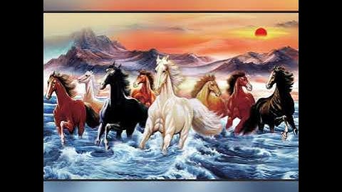 Tổng hợp những mẫu tranh đá quý ngựa đẹp nhất