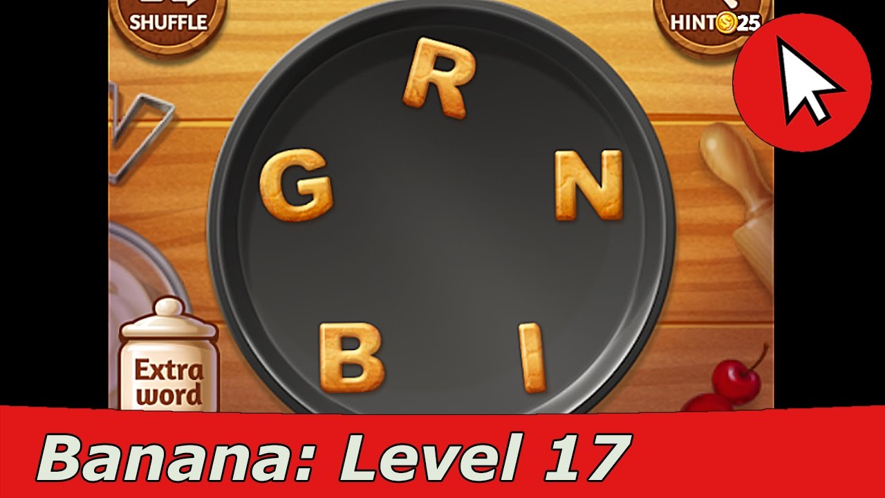 Word Cookies Banana 17 Answers Guide - YouTube
