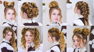 Топ 10 Простые и Красивые прически на Последний звонок и на Выпускной/ Top 10 Hairstyles Топ 10 Простые и Красивые прически на Последний звонок и на Выпускной/ Top 10 Hairstyles
