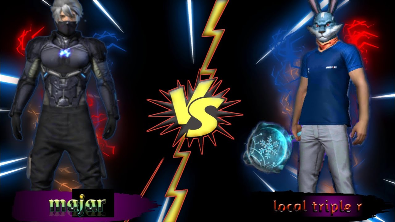 Majar vs local triple r 1v1 costom match।। garena free fire।। - YouTube