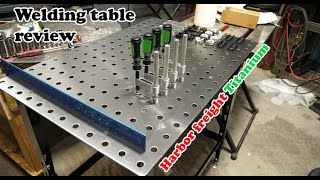 Harbor Freight Titanium welding table inspection and review