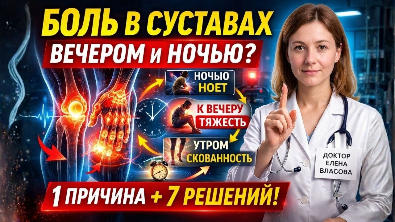 Суставы после 65: почему болит ночью и утром — и что делать безопасно