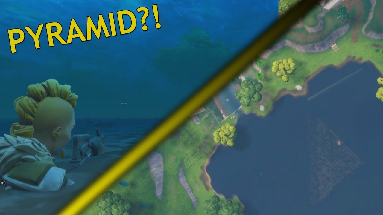 fortnite loot lake pyramid shocking truth under map season 5 2018 ps4 xbox - fortnite loot lake pyramid