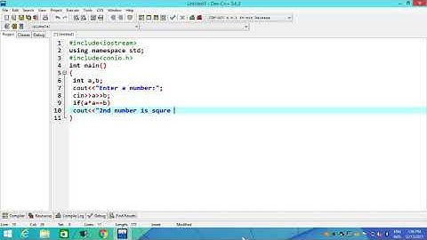 Write A Program Input Two Numbers And Finds If Second Number Is Square Of 1st  1
