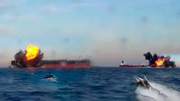 Ukraine Releases Footage of Drone Strikes on Russian Tankers in the Black Sea