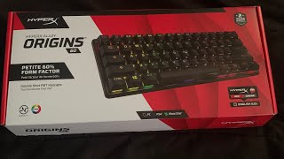 Unboxing HyperX Alloy Origins 60 Keyboard *Sound Test*