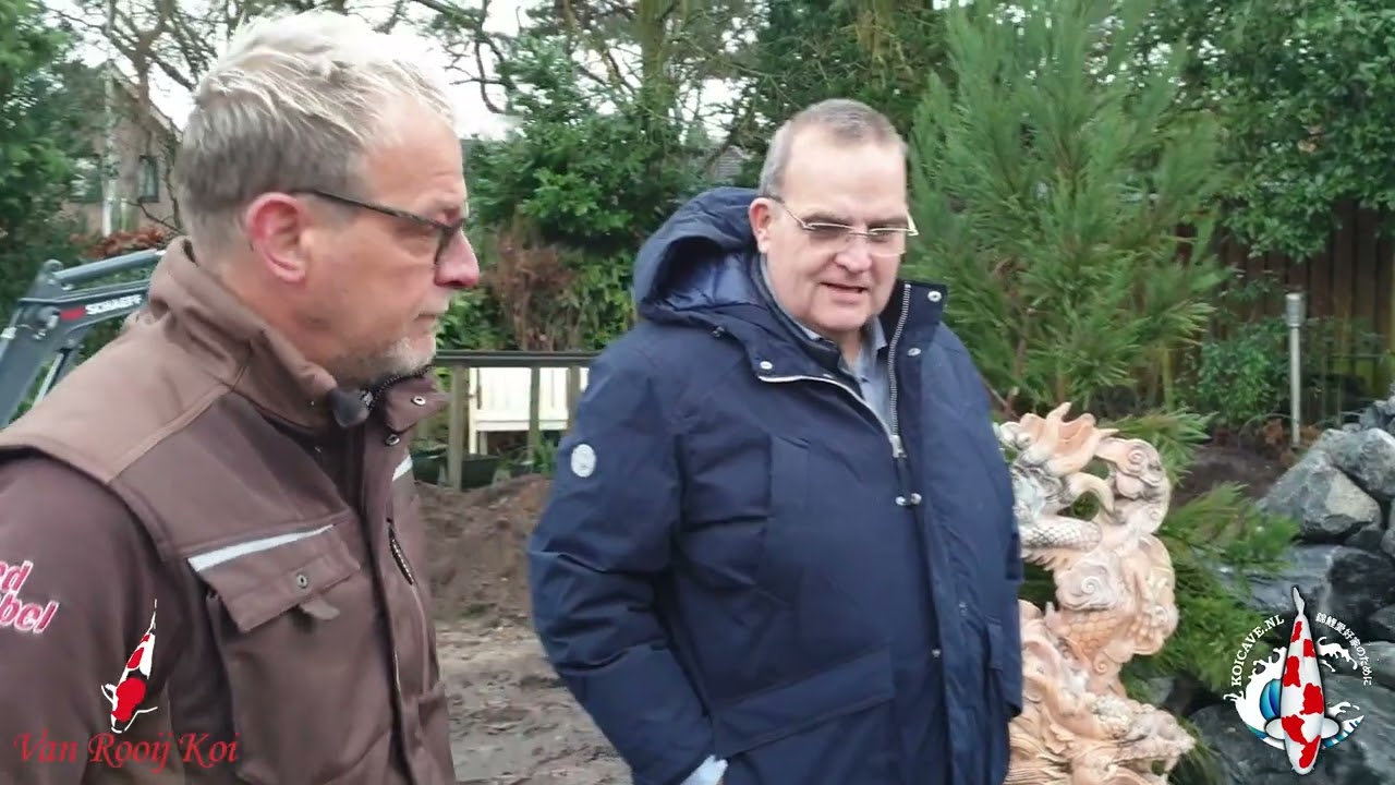 VAN ROOIJ KOI 2022, Vijverbouw Best januari.