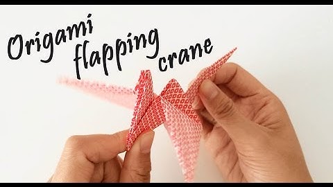 Origami - Flapping Crane Tutorial
