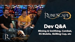 RuneScape Dev Q&A (Nov 2018) - Mining & Smithing, Combat, GameJam, RS Mobile, Skilling Cup and more