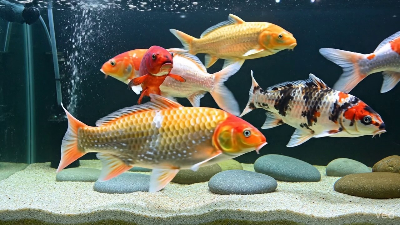 Watching Beautiful Fish in Our Aquascape !!