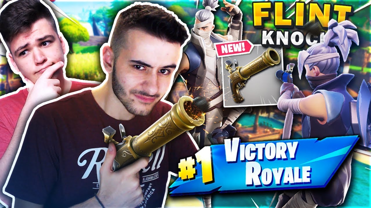 ΝΙΚΗ ΜΟΝΟ ΜΕ FLINT-KNOCK CHALLENGE! (Fortnite Battle Royale)