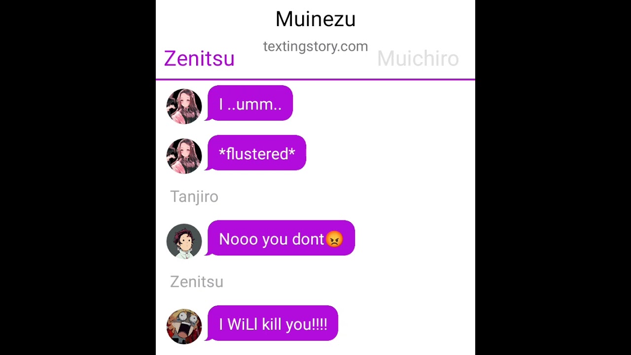 my first texting story!!!! contains muinezu pls don't leave hate comments
