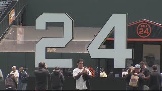 Giants honor Wille Mays at Oracle Park