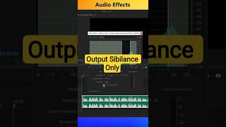 Output Sibilance DeEsser Effect #shorts #tamil #videoediting #tutorial #premierepro #skillsupgrade