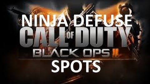 Black Ops 2 Ninja Defuse Spots on Raid