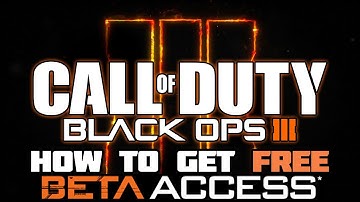HOW TO GET BLACK OPS 3 BETA KEY