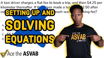 ASVAB Arithmetic Reasoning - Solving Equations Word Problem (Practice Test Question)