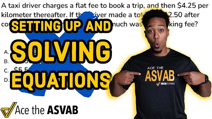 ASVAB Arithmetic Reasoning - Solving Equations Word Problem (Practice Test Question)