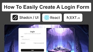 How To Create A Login Form In React/NextJS With Shadcn UI Easily