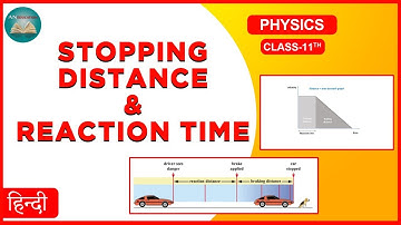 Stopping distance & Reaction time | Physics | Class11 | Motion | An education