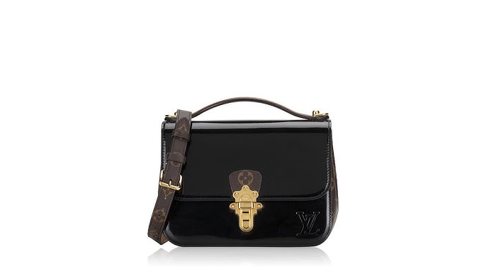 Louis Vuitton Black Vernis Leather and Monogram Canvas Cherrywood BB Bag  Louis Vuitton