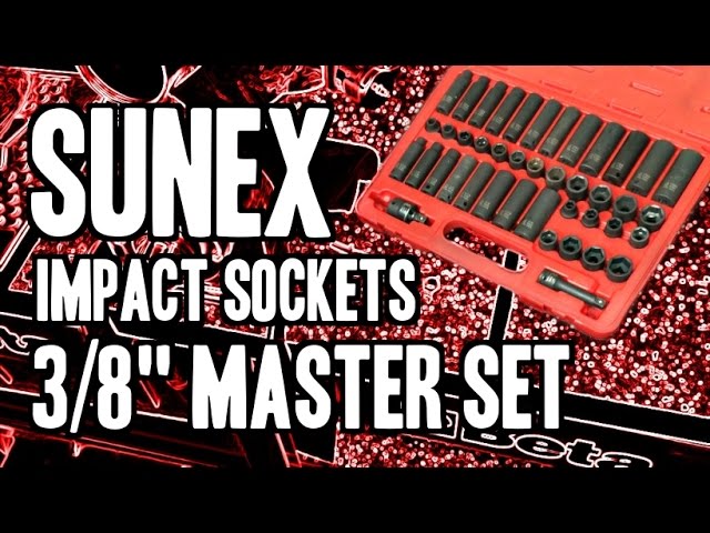 Sunex Tools Suu 3342 3/8in Standard & Deep Length Master Impact Socket Set 42pc for sale online 