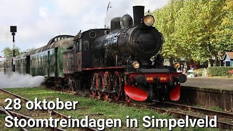28 oktober 2023 - De Stoomtreindagen bij de zlsm in Simpelveld - Deel 1