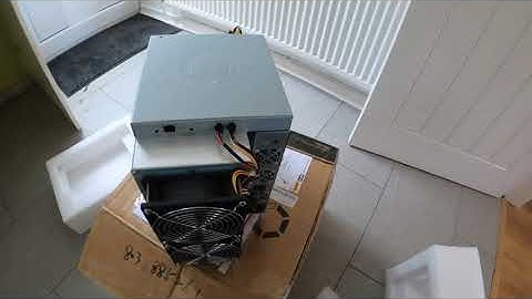 Setting up my Canaan A1246 87TH BTC Miner....