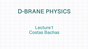 C. Bachas: Lecture I