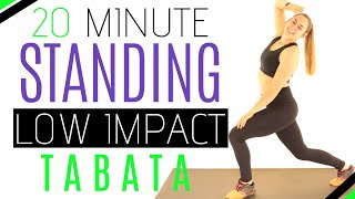 STANDING LEG + FAT BURN CARDIO HIIT Tabata Workout: 20 Minutes FOR BEGINNERS Low Impact Home Workout