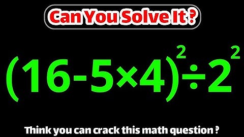 Only 1 in 10 People Solve This math question Correctly on the First Try!