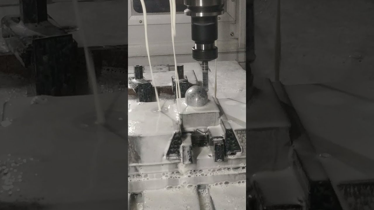 VMC DOM Finishing #cad #cam #cnc #shorts