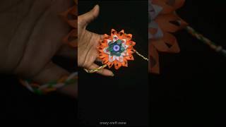 DIY Indian Tricolour Rakhi/Rakhi making for Competition/ #independenceday  craft 2023 #shorts #rakhi