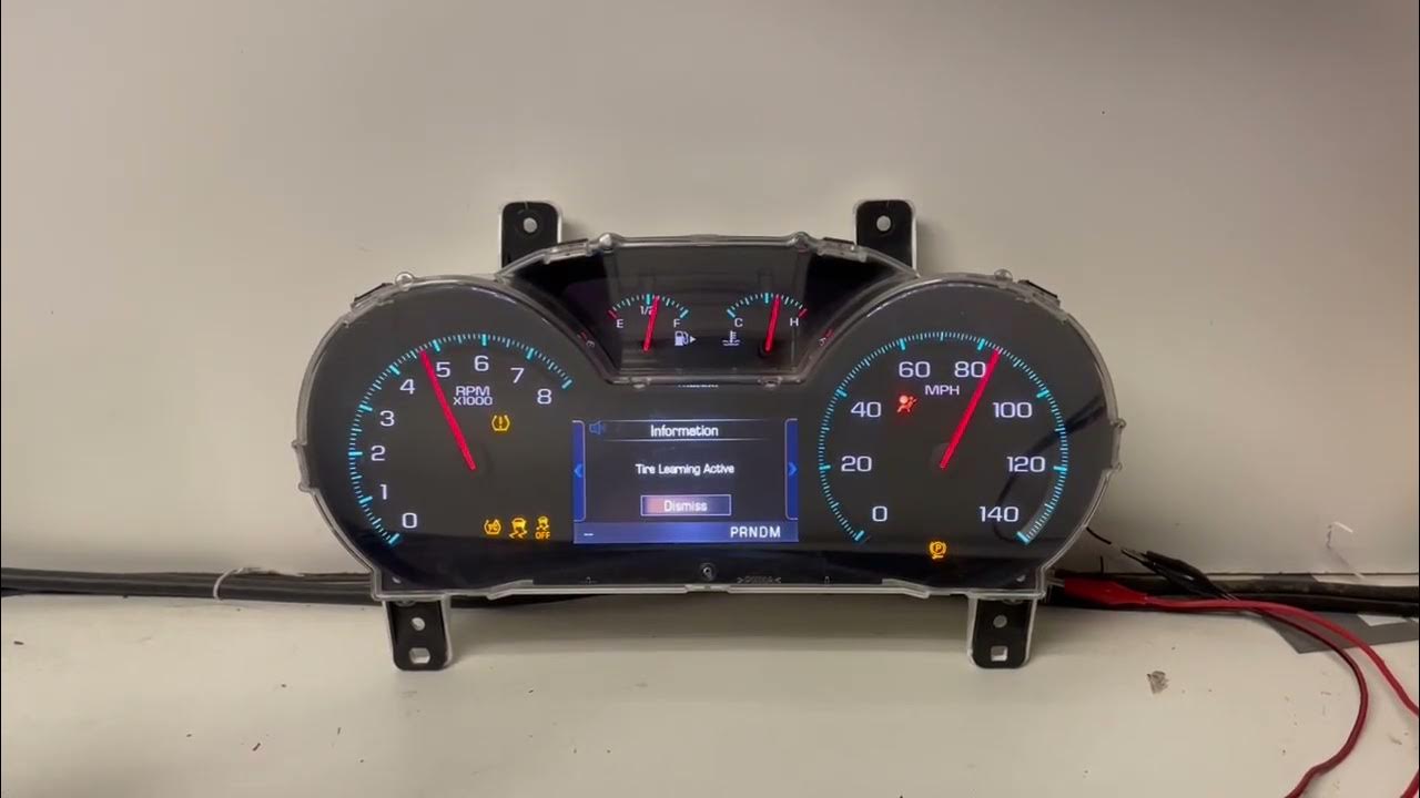 2014 CHEVY IMPALA USED DASHBOARD INSTRUMENT CLUSTER TEST - YouTube
