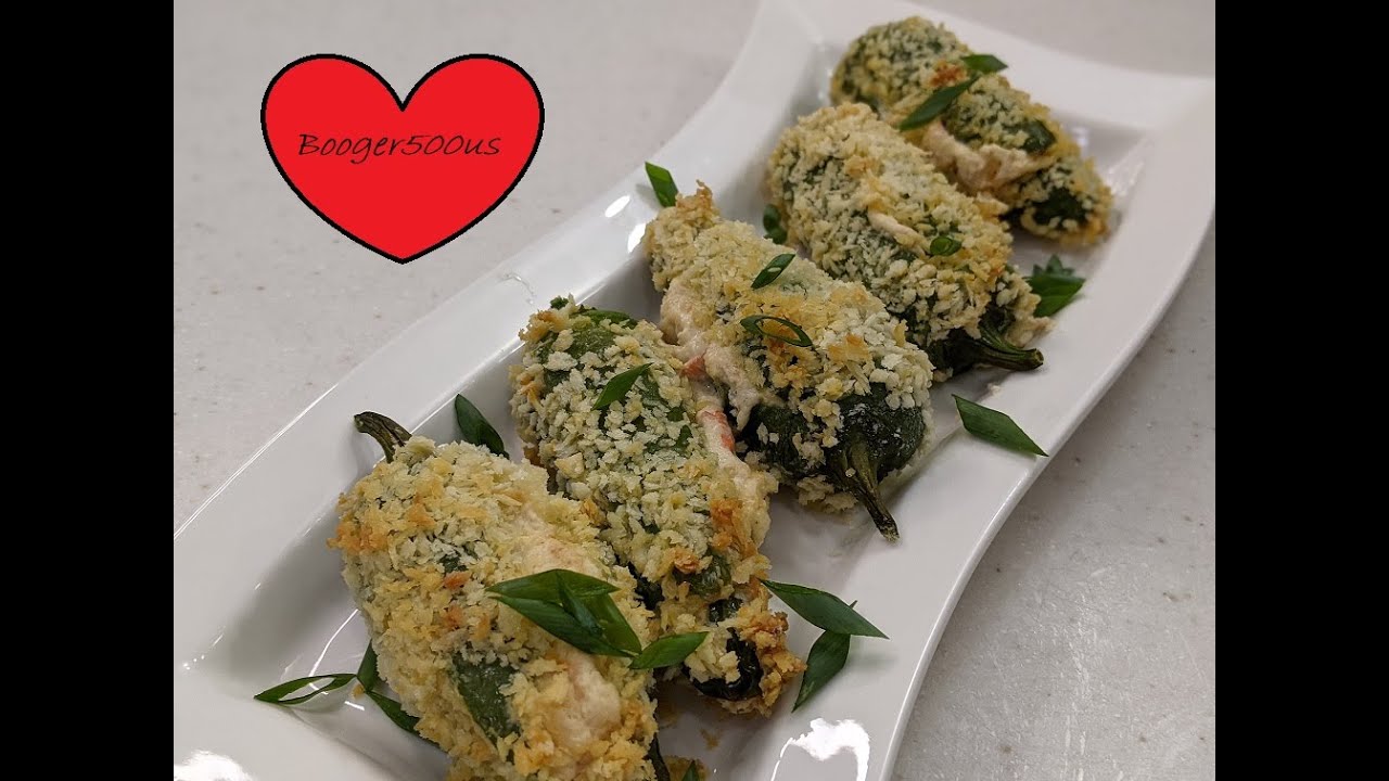 CRAB RANGOON CRISPY JALAPENO POPPERS AIR FRYER YouTube