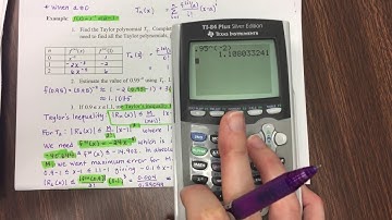 Taylor Polynomials for Approximation 3