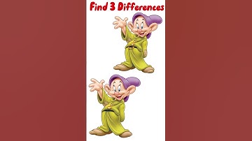 Are You Genius? Find 3 Differences Of Dwarfs Characters#shorts #different