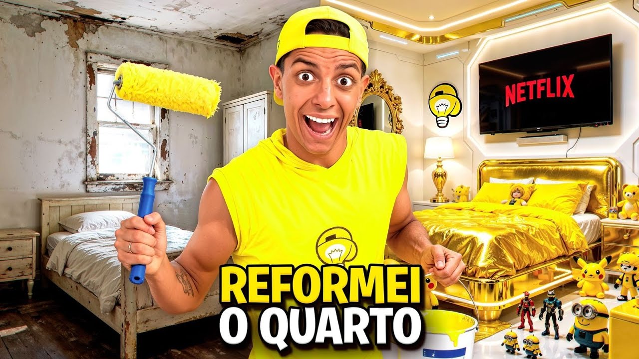 REFORMEI O QUARTO DO MEU ELEMENTO *Gastei $10 mil