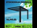Stockholm Pergola – Perfect for Springtime
