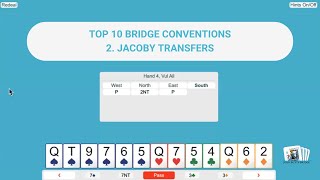 Joan Butts Bridge - Top 10 Essential Bridge Conventions: Number 2 - Jacoby Transfers