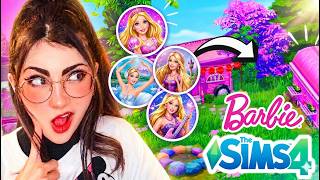 CAMPAMENTO de VERANO PERO cada TRAILER es una PELÍCULA de BARBIE!! 🎀✨🩰| Pt. 1| Los Sims 4 en español