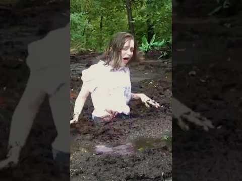 Girl Sinking in Quicksand || Quicksand Sinking #survival #adventure #quicksand