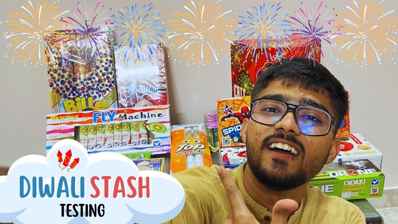 DIWALI STASH 2025 : Fireworks Testing 😱 | Unique Crackers & Skyshots Testing 2025🔥| *Giveaway Alert*