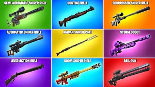 Evolution of All Fortnite Sniper Rifles (Season 1 - Season 22)